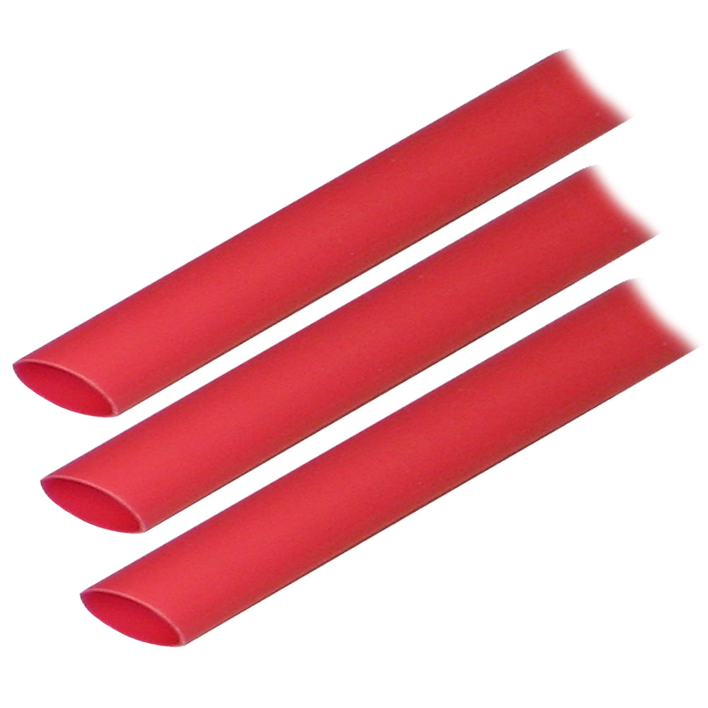 Ancor Adhesive Lined Heat Shrink Tubing ALT 12 x 3 3Pack Red 305603